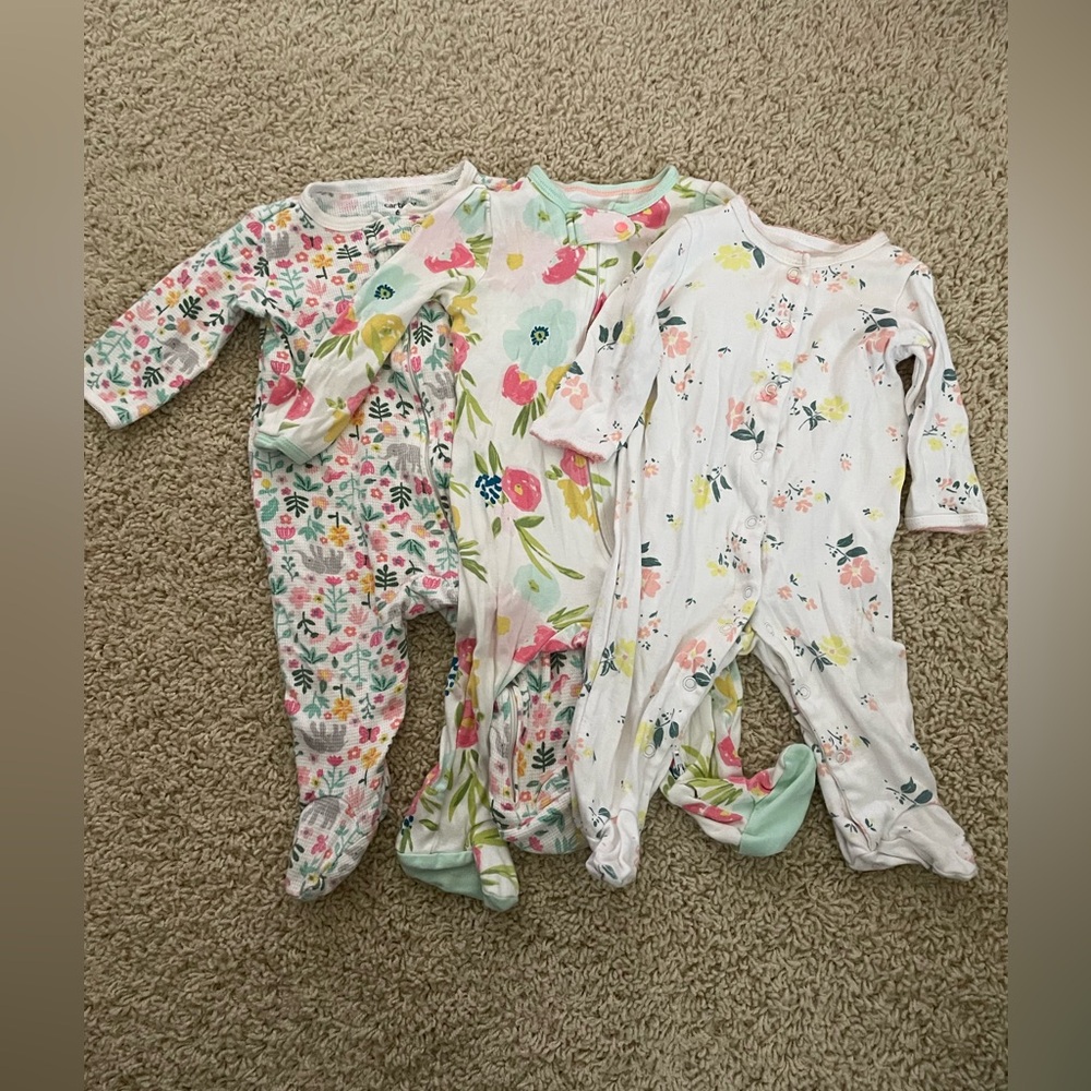 Cute lot of 3 onesies 3-6m